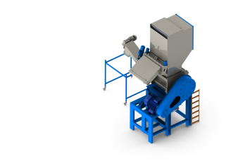 Granulator for plastics recycling