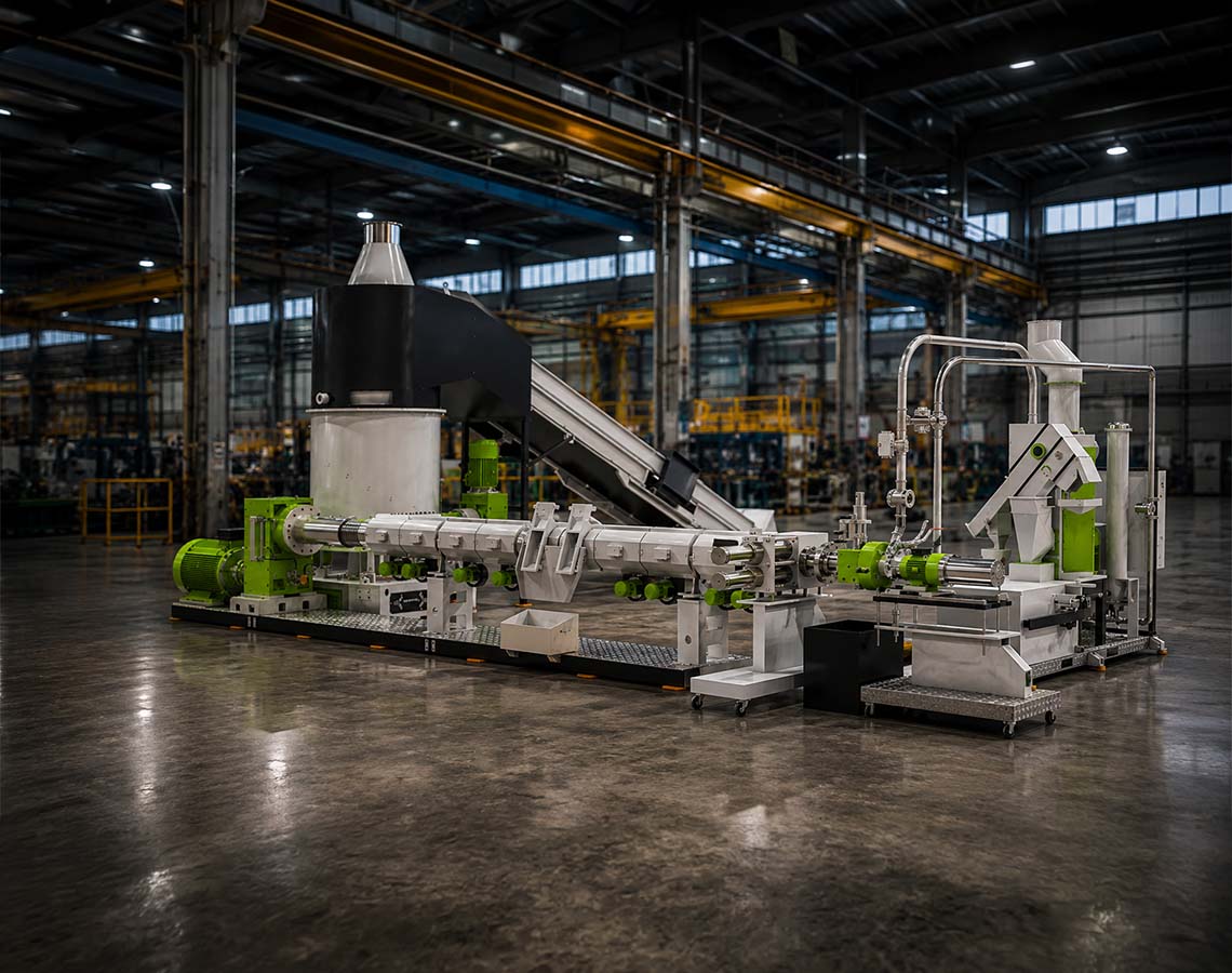 Tek Vida Extruder ile Plastik Geri Dönüşümünde Yüksek Verimlilik
