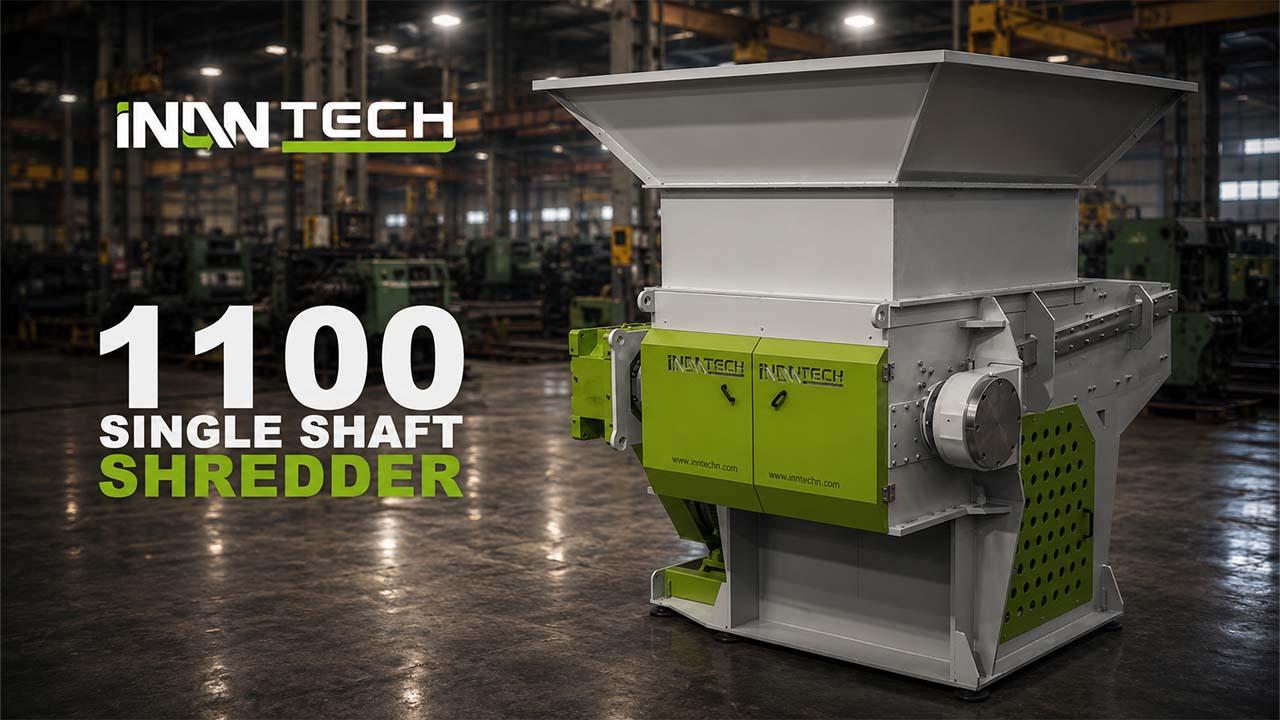 1100 Tek Şaftlı Shredder