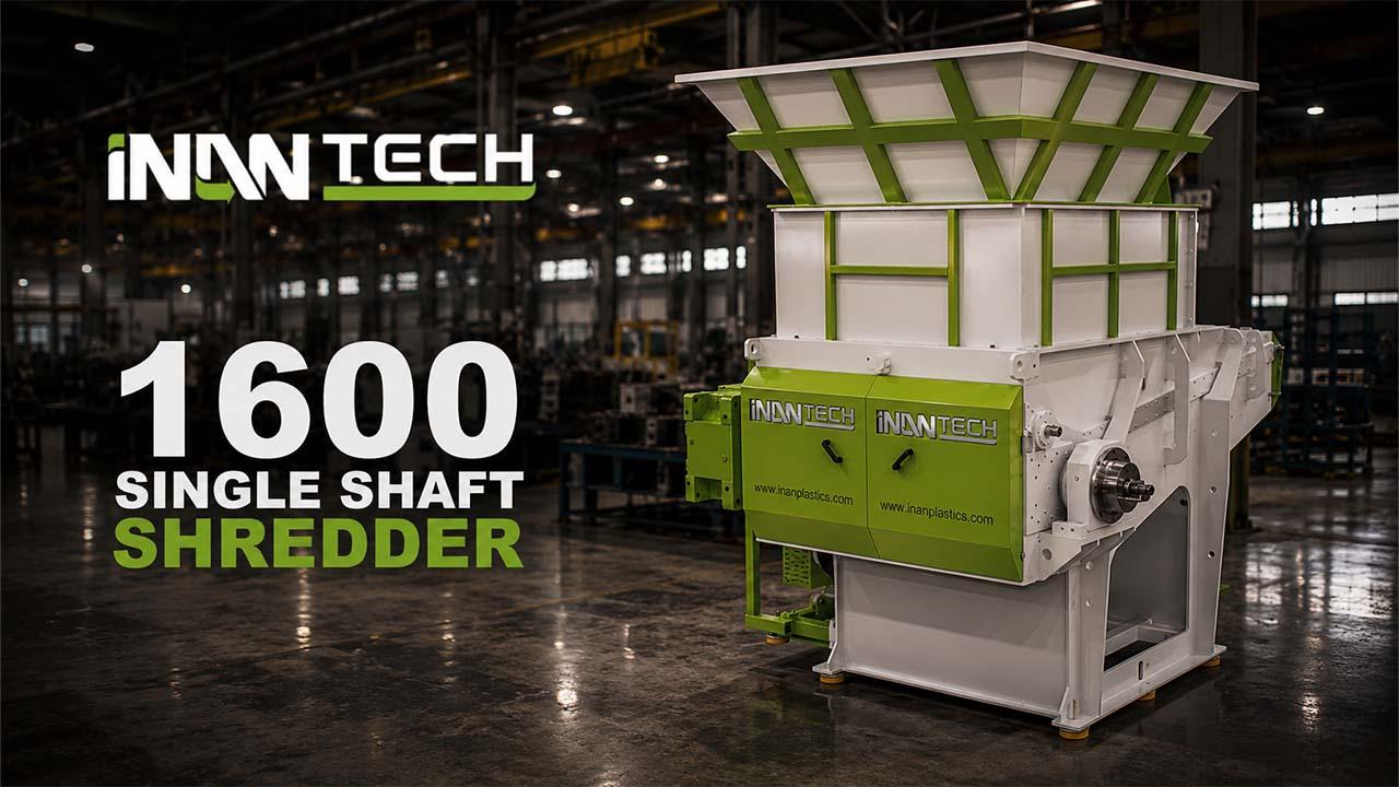 1600 Tek Şaftlı Shredder